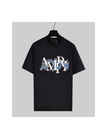 Amiri Colorful Print Craftsmanship Cotton Short Sleeve T-shirt,Amiri T Shirt,Tshirt,APPAREL