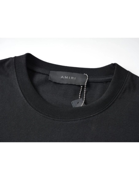 Amiri Colorful Print Craftsmanship Cotton Short Sleeve T-shirt,Amiri T Shirt,Tshirt,APPAREL