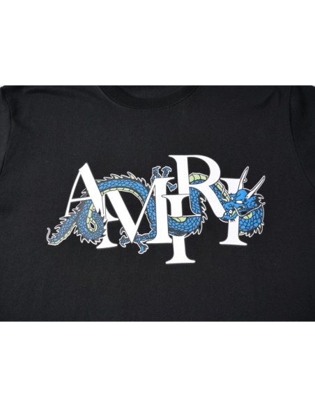 Amiri Colorful Print Craftsmanship Cotton Short Sleeve T-shirt,Amiri T Shirt,Tshirt,APPAREL