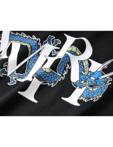 Amiri Colorful Print Craftsmanship Cotton Short Sleeve T-shirt,Amiri T Shirt,Tshirt,APPAREL