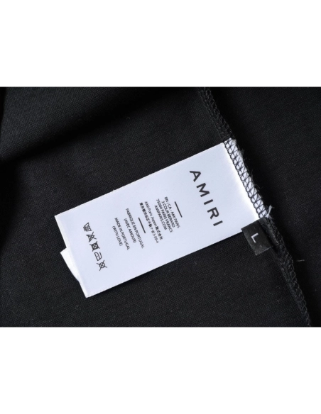 Amiri Colorful Print Craftsmanship Cotton Short Sleeve T-shirt,Amiri T Shirt,Tshirt,APPAREL