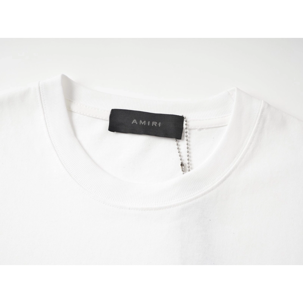 Amiri Colorful Print Craftsmanship Cotton Short Sleeve T-shirt,Amiri T Shirt,Tshirt,APPAREL