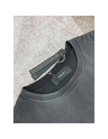 Amiri New Vintage Washed Distressed Short-Sleeve T-shirt,Amiri T Shirt,Tshirt,APPAREL