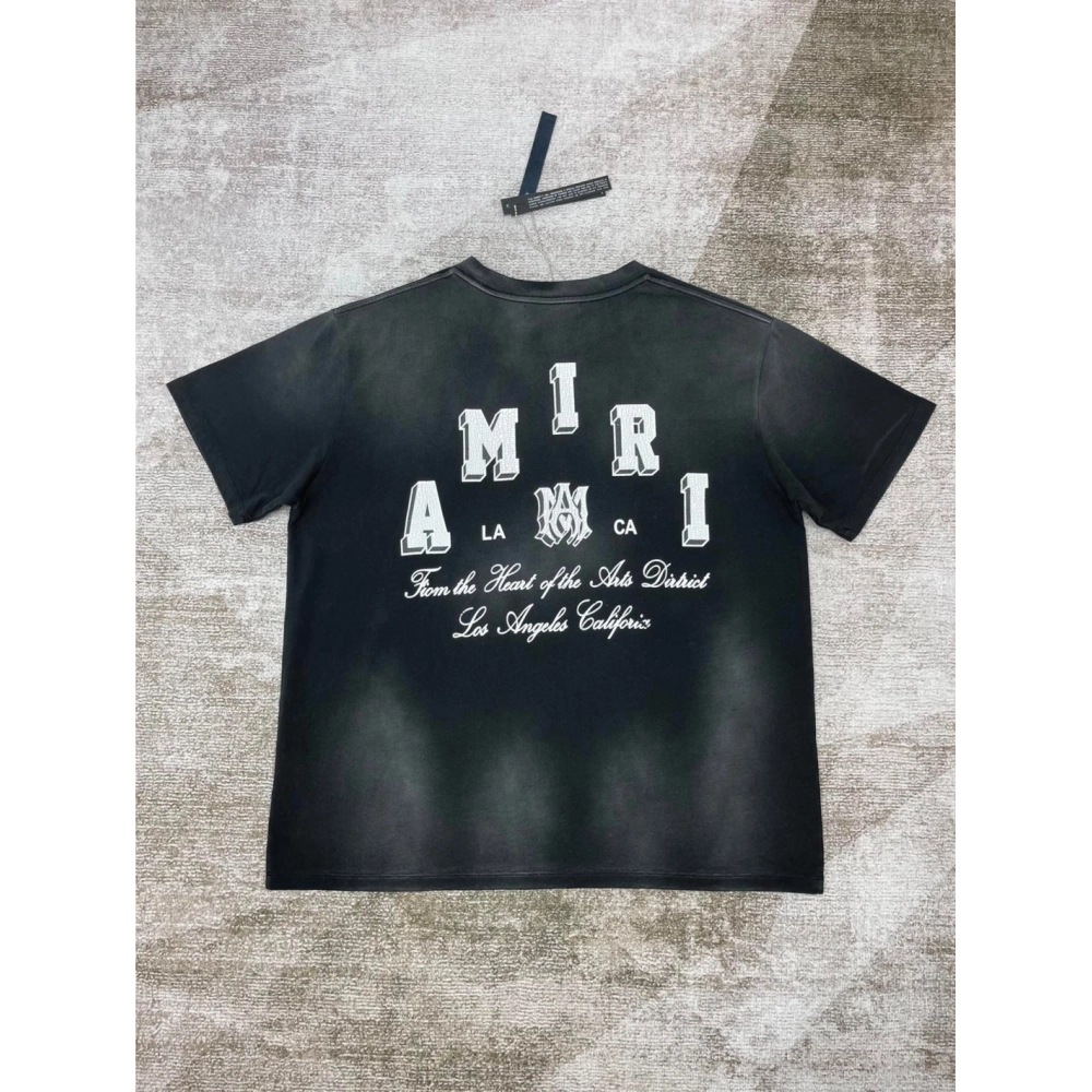 Amiri New Vintage Washed Distressed Short-Sleeve T-shirt,Amiri T Shirt,Tshirt,APPAREL