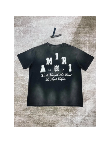 Amiri New Vintage Washed Distressed Short-Sleeve T-shirt,Amiri T Shirt,Tshirt,APPAREL