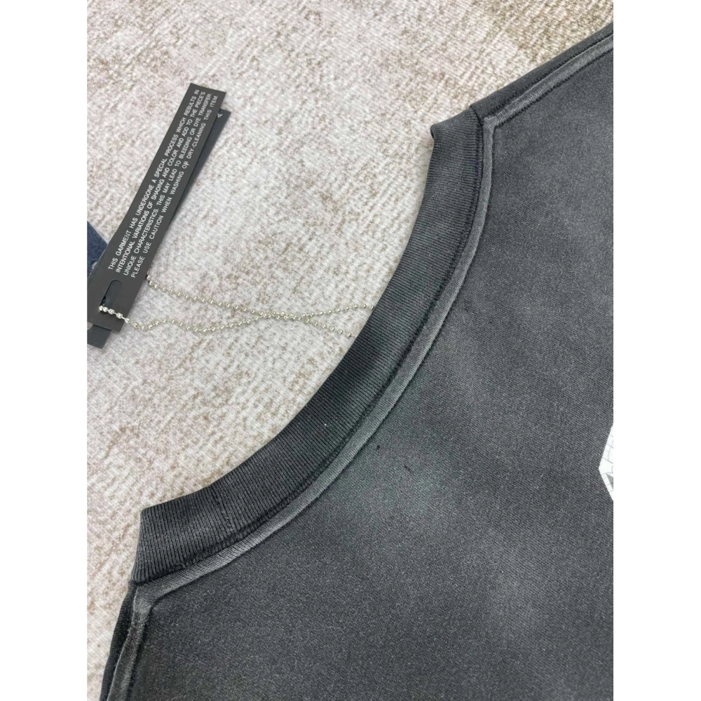 Amiri New Vintage Washed Distressed Short-Sleeve T-shirt,Amiri T Shirt,Tshirt,APPAREL