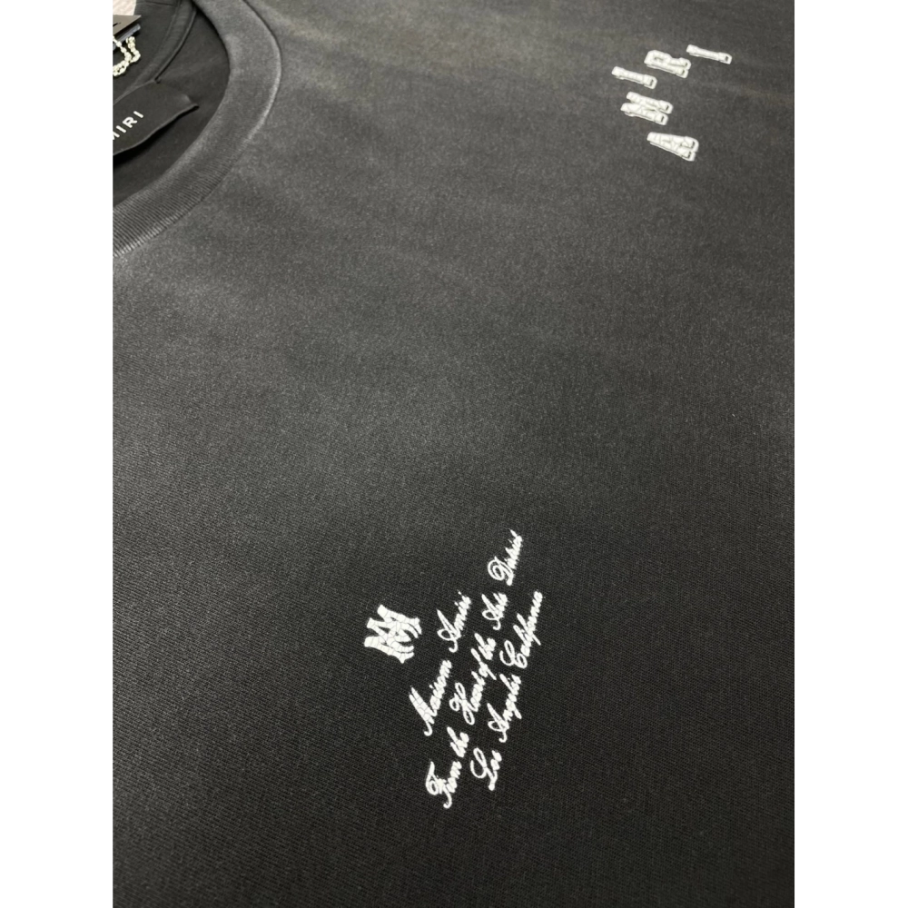 Amiri New Vintage Washed Distressed Short-Sleeve T-shirt,Amiri T Shirt,Tshirt,APPAREL