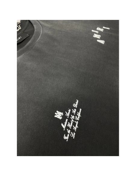 Amiri New Vintage Washed Distressed Short-Sleeve T-shirt,Amiri T Shirt,Tshirt,APPAREL