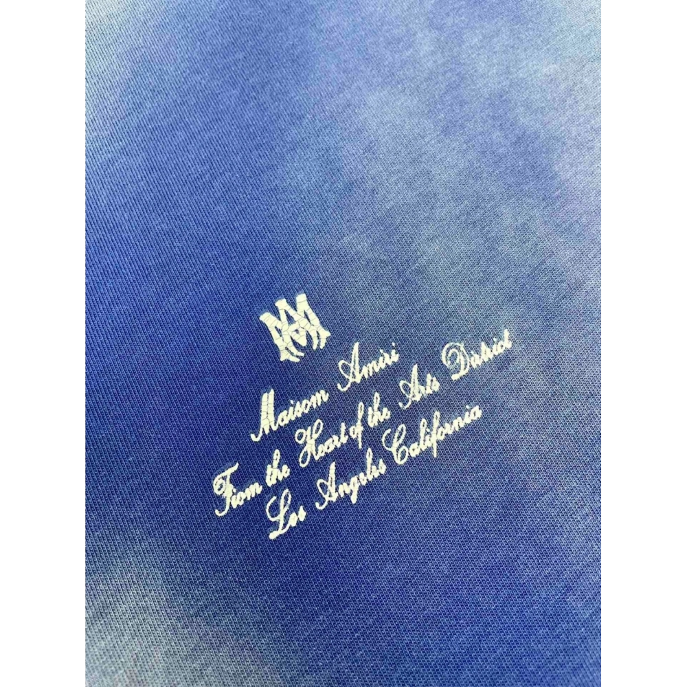 Amiri New Vintage Washed Distressed Short Sleeve T-shirt,Amiri T Shirt,Tshirt,APPAREL