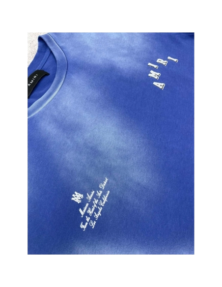 Amiri New Vintage Washed Distressed Short Sleeve T-shirt,Amiri T Shirt,Tshirt,APPAREL