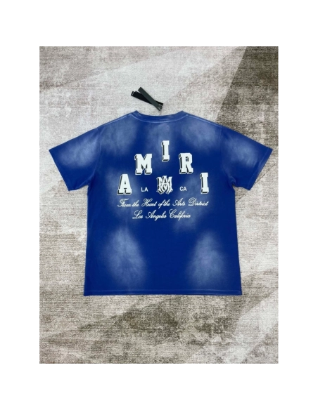 Amiri New Vintage Washed Distressed Short Sleeve T-shirt,Amiri T Shirt,Tshirt,APPAREL