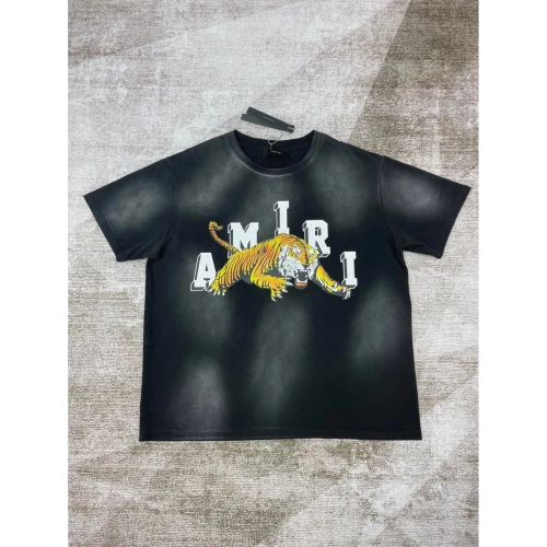 Amiri New Vintage Washed Distressed Short Sleeve T-shirt,Amiri T Shirt,Tshirt,APPAREL