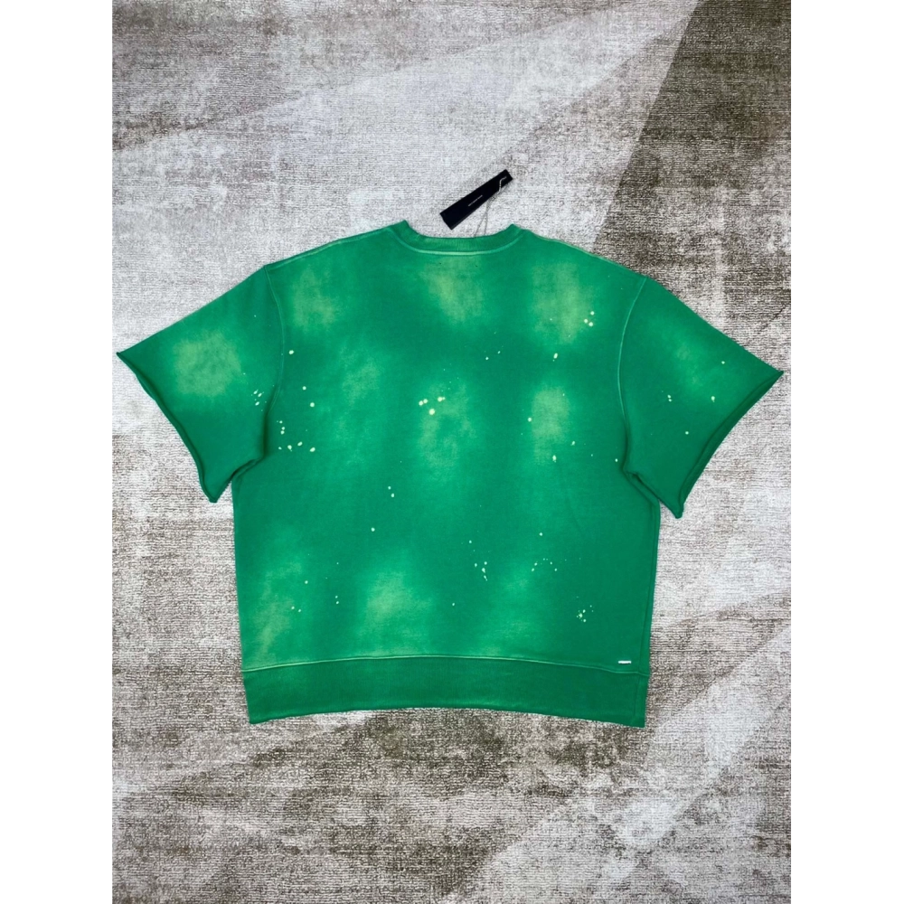 Amiri New Vintage Washed Distressed Short Sleeve T-shirt,Amiri T Shirt,Tshirt,APPAREL