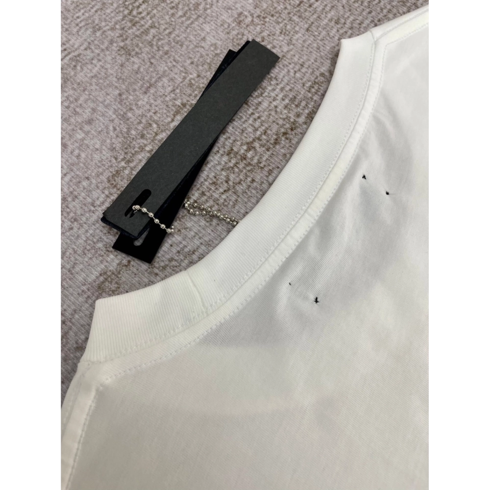 Amiri cashew flower print short-sleeved rear paste print T-shirt,Amiri T Shirt,Tshirt,APPAREL
