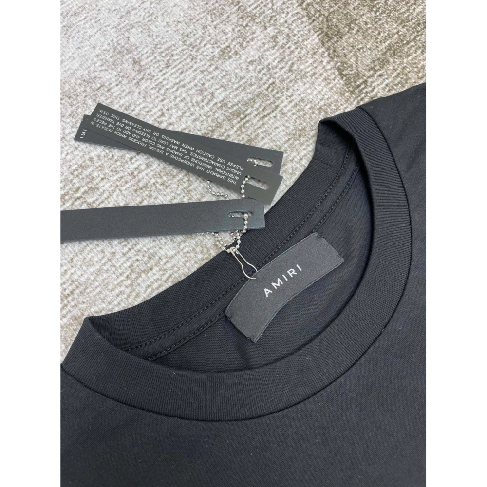 Amiri New Logo Special Print Short Sleeve T-shirt,Amiri T Shirt,Tshirt,APPAREL