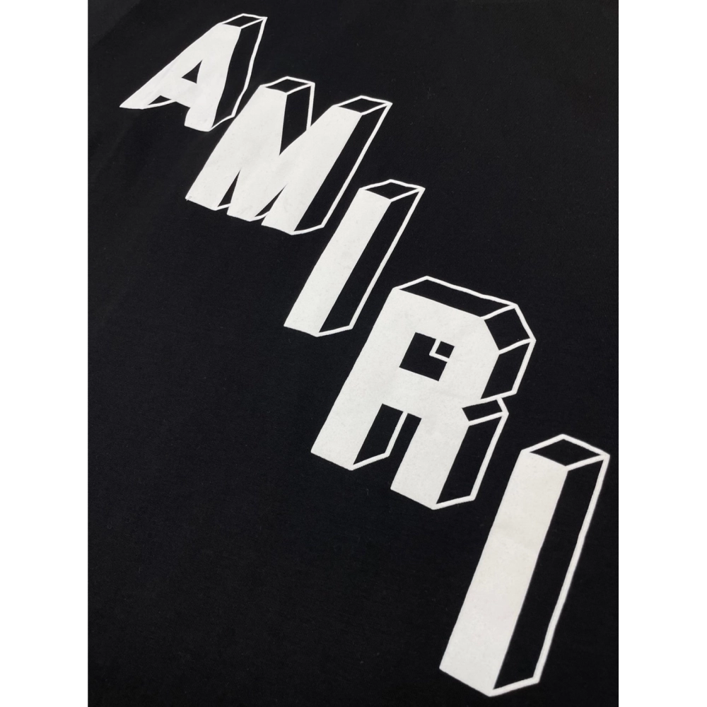 Amiri New Logo Special Print Short Sleeve T-shirt,Amiri T Shirt,Tshirt,APPAREL