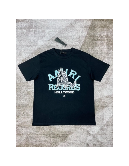 Amiri New Wolf Printed Short Sleeve T-shirt,Amiri T Shirt,Tshirt,APPAREL