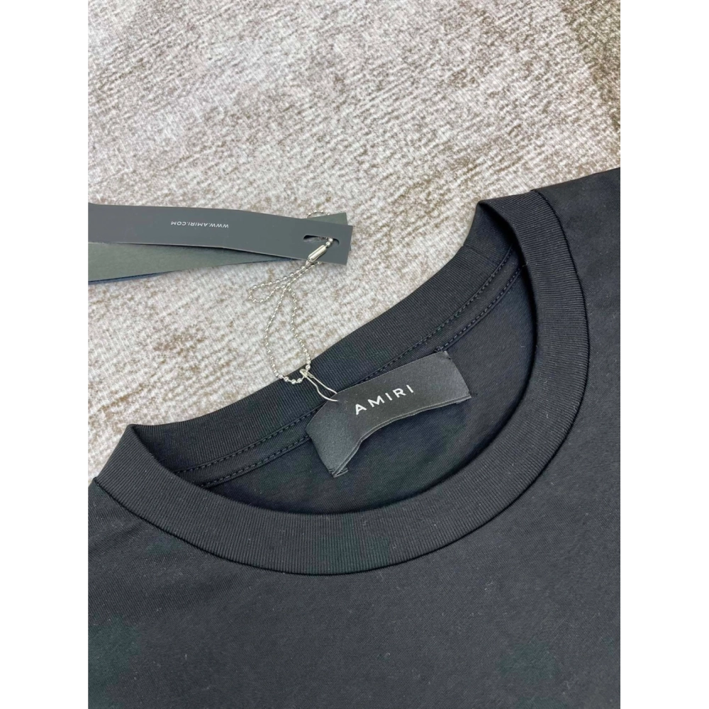 Amiri New Wolf Printed Short Sleeve T-shirt,Amiri T Shirt,Tshirt,APPAREL