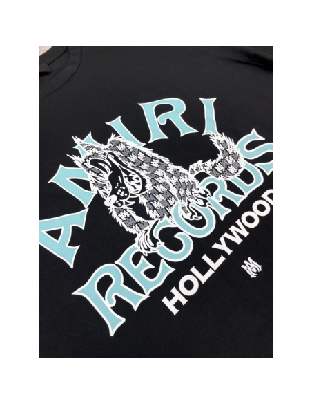 Amiri New Wolf Printed Short Sleeve T-shirt,Amiri T Shirt,Tshirt,APPAREL