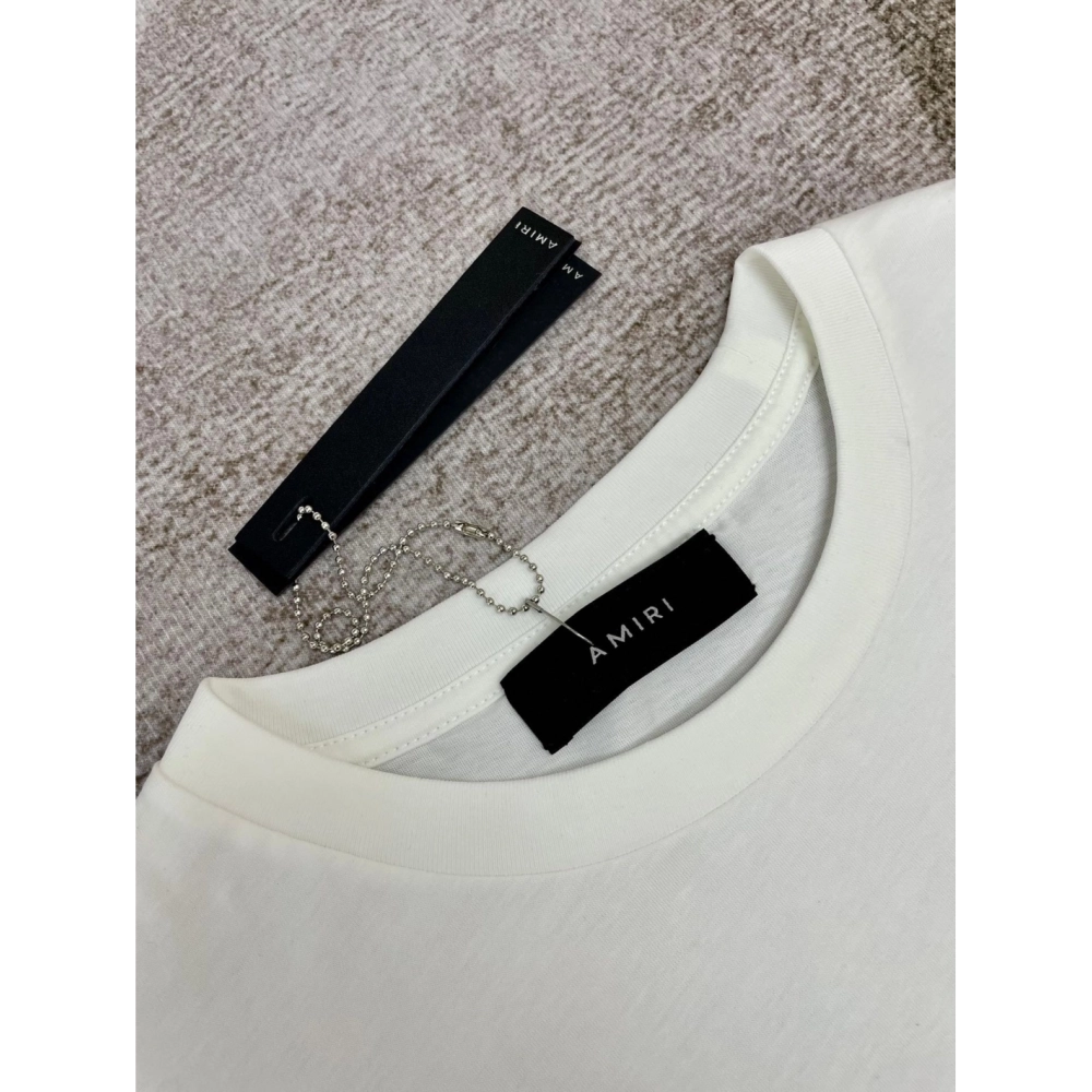 Amiri New Wolf Printed Short Sleeve T-shirt,Amiri T Shirt,Tshirt,APPAREL