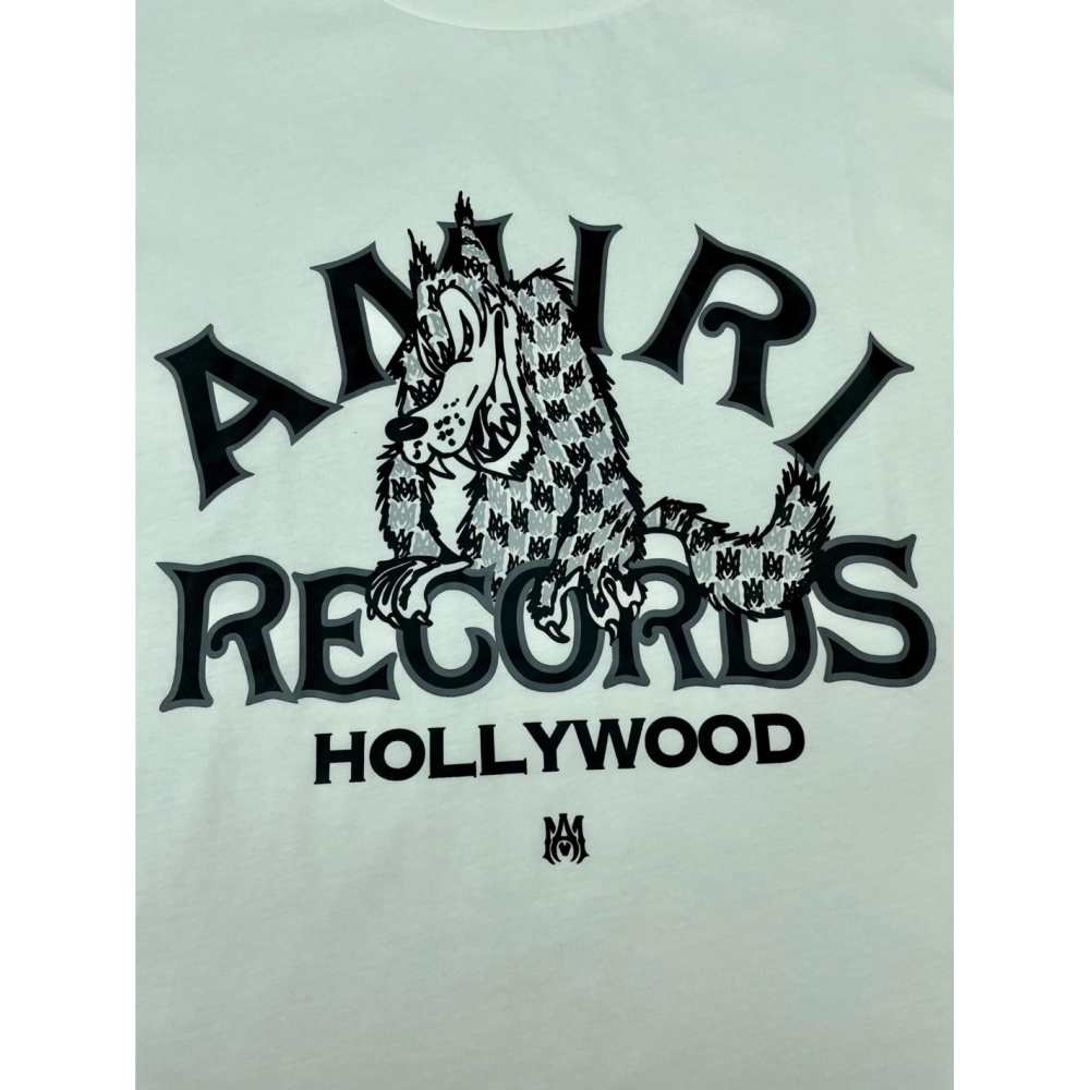 Amiri New Wolf Printed Short Sleeve T-shirt,Amiri T Shirt,Tshirt,APPAREL