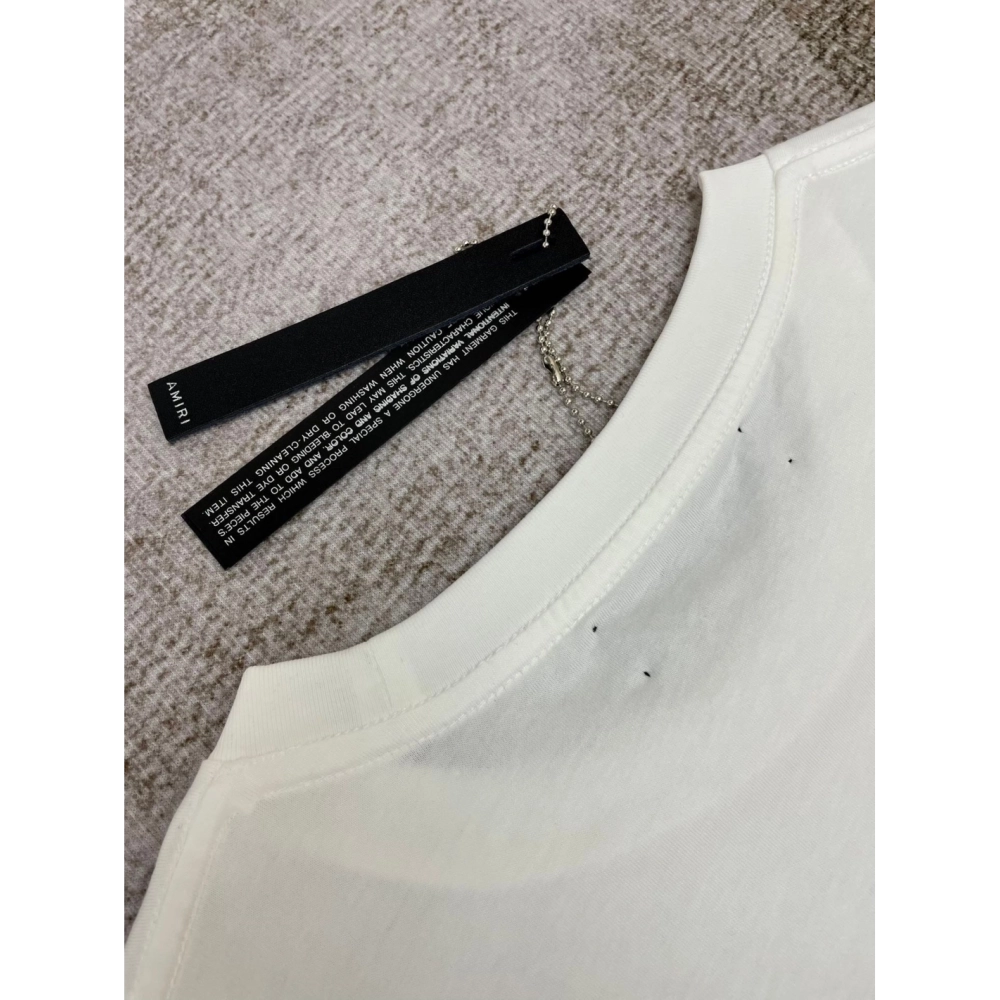 Amiri New Wolf Printed Short Sleeve T-shirt,Amiri T Shirt,Tshirt,APPAREL