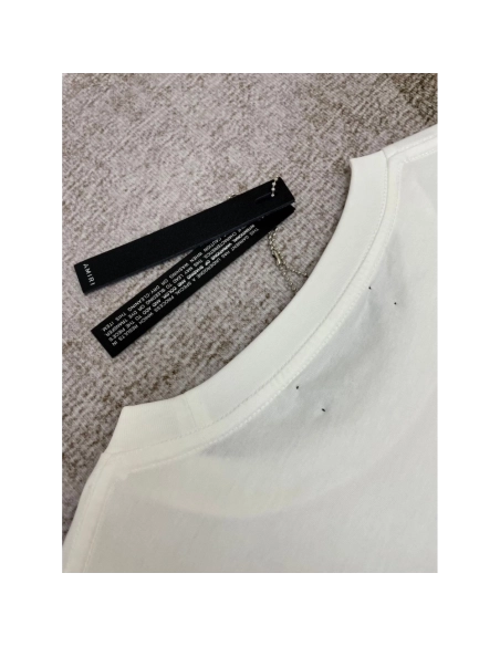 Amiri New Wolf Printed Short Sleeve T-shirt,Amiri T Shirt,Tshirt,APPAREL