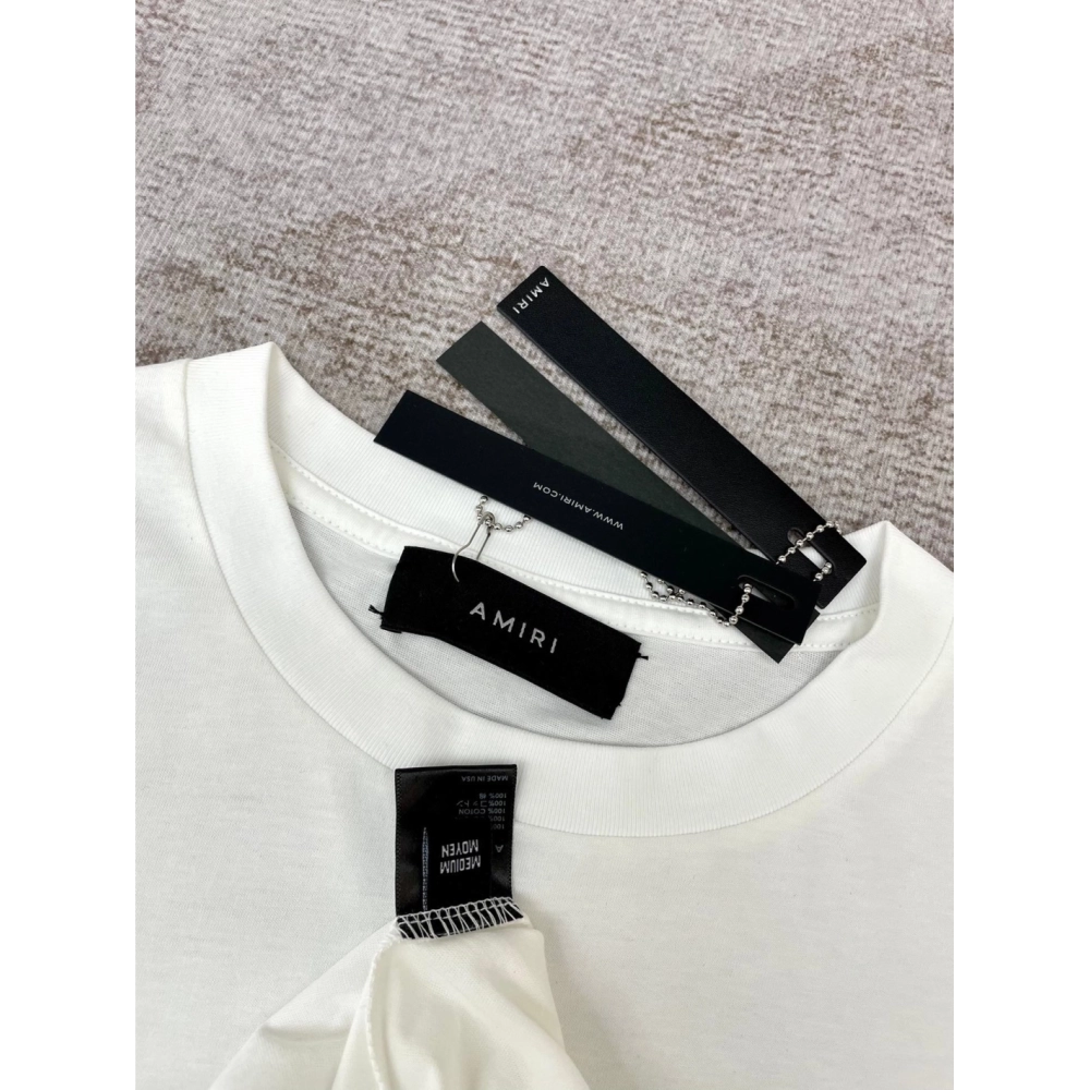 Amiri New Foam Logo Printed Short-Sleeve T-shirt,Amiri T Shirt,Tshirt,APPAREL