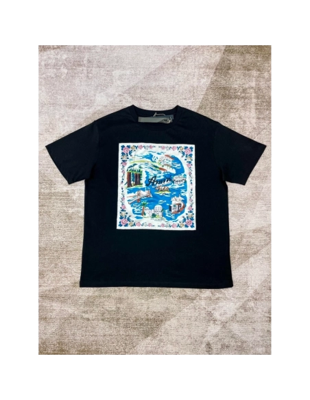 Amiri New Patchwork Embroidered Short-Sleeve T-shirt,Amiri T Shirt,Tshirt,APPAREL