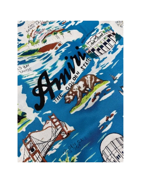 Amiri New Patchwork Embroidered Short-Sleeve T-shirt,Amiri T Shirt,Tshirt,APPAREL