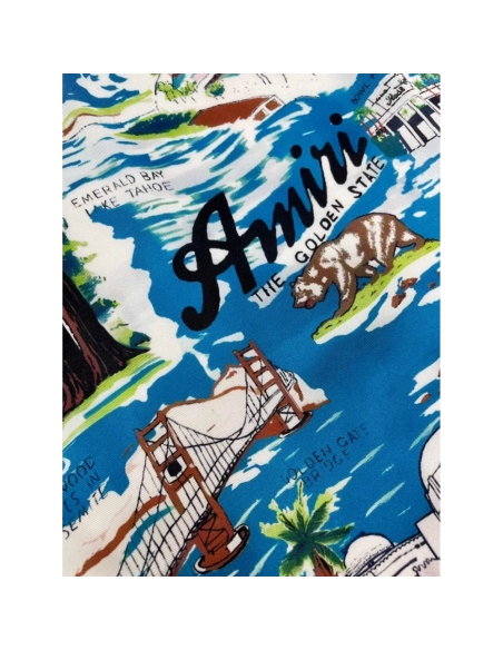 Amiri New Patchwork Embroidered Short-Sleeve T-shirt,Amiri T Shirt,Tshirt,APPAREL