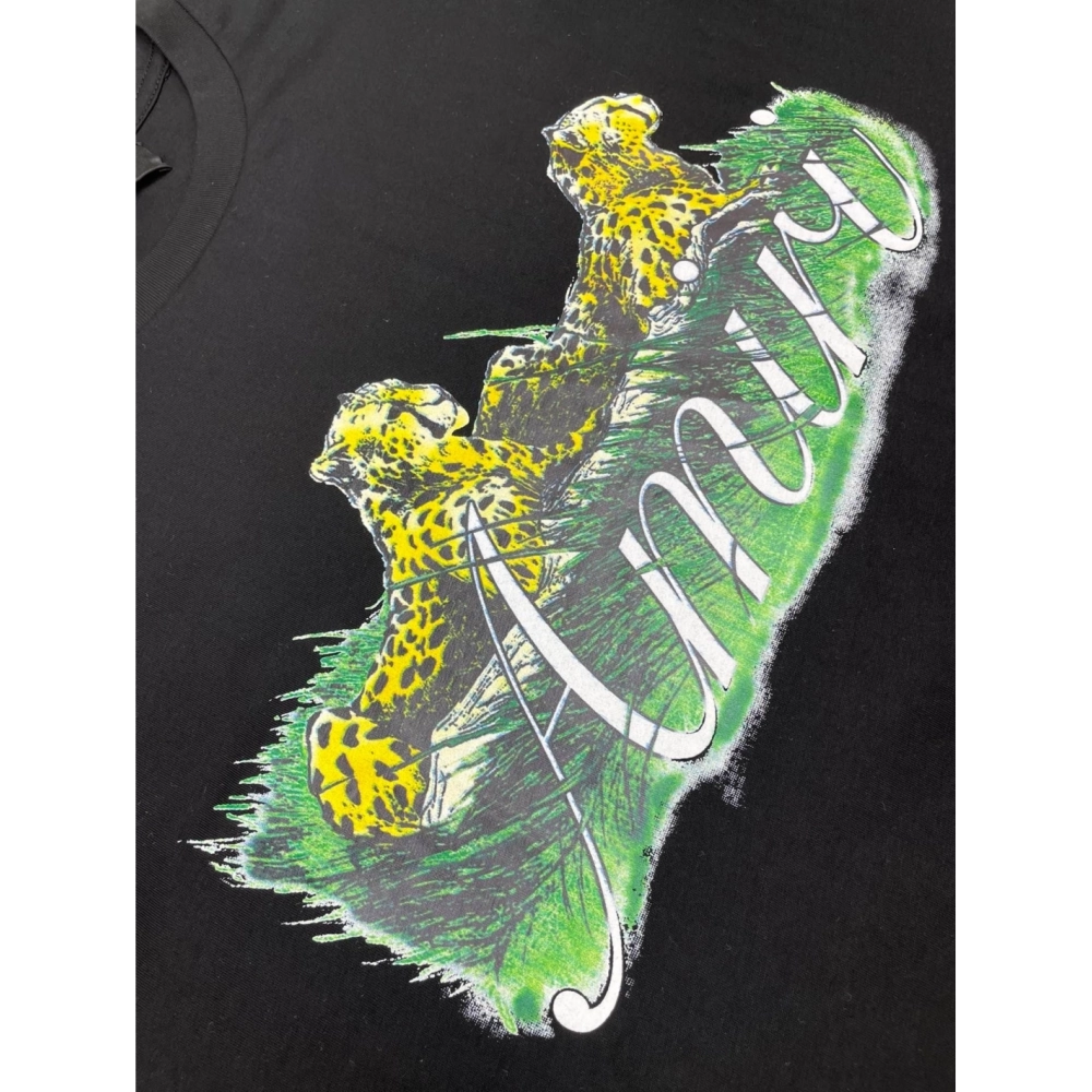 Amiri New Double Leopard Printed Short-Sleeve T-shirt,Amiri T Shirt,Tshirt,APPAREL