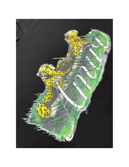 Amiri New Double Leopard Printed Short-Sleeve T-shirt,Amiri T Shirt,Tshirt,APPAREL