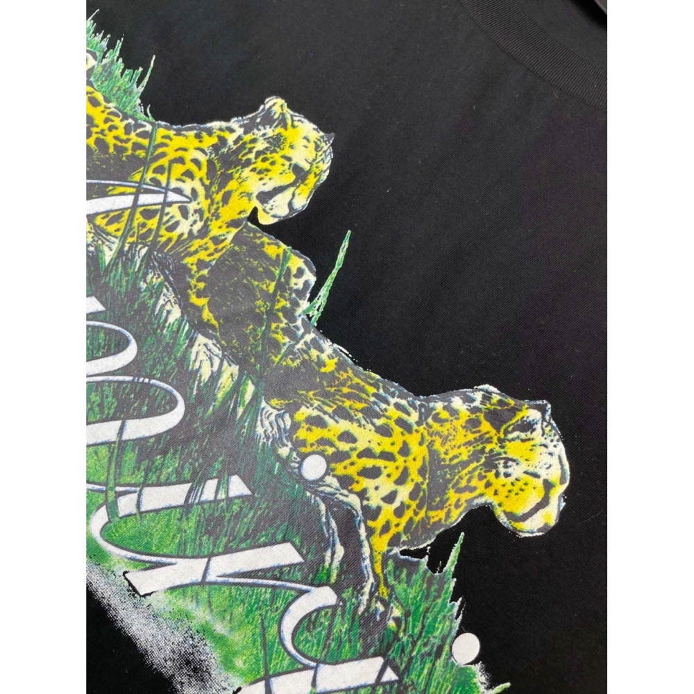 Amiri New Double Leopard Printed Short-Sleeve T-shirt,Amiri T Shirt,Tshirt,APPAREL