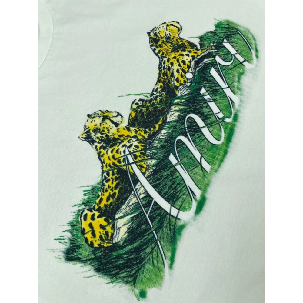 Amiri New Double Leopard Printed Short-Sleeve T-shirt,Amiri T Shirt,Tshirt,APPAREL