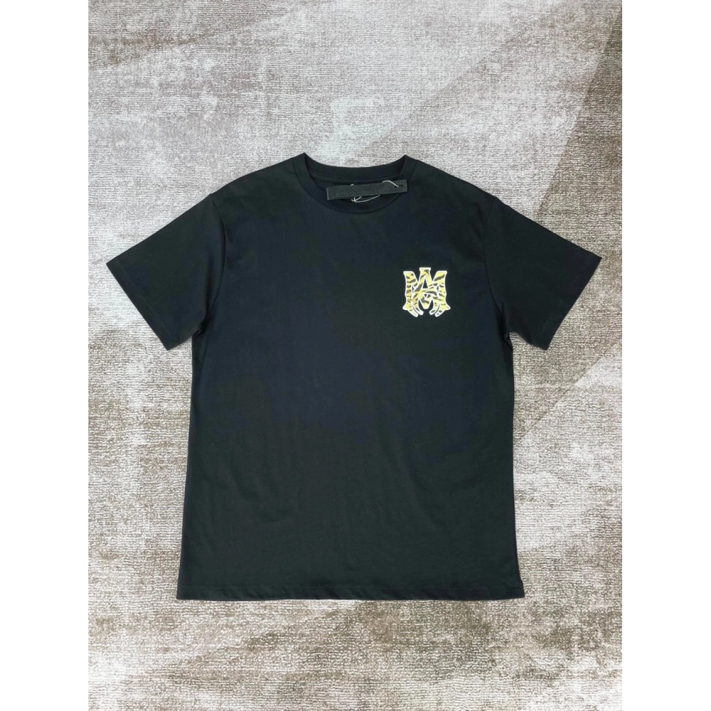 Amiri New leopard print short-sleeved T-shirt,Amiri T Shirt,Tshirt,APPAREL