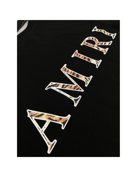 Amiri New leopard print short-sleeved T-shirt,Amiri T Shirt,Tshirt,APPAREL