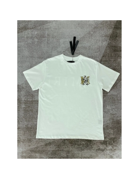 Amiri New leopard print short-sleeved T-shirt,Amiri T Shirt,Tshirt,APPAREL