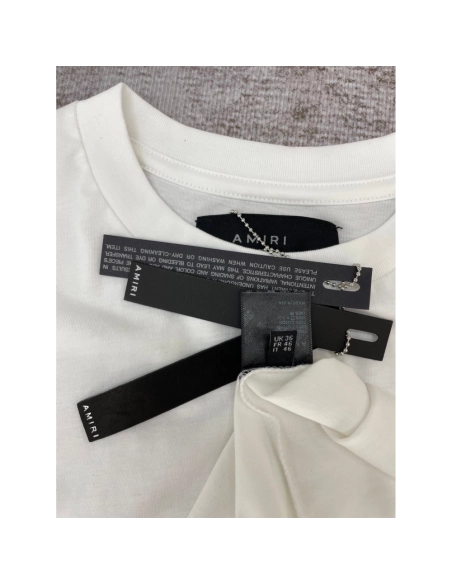 Amiri New leopard print short-sleeved T-shirt,Amiri T Shirt,Tshirt,APPAREL