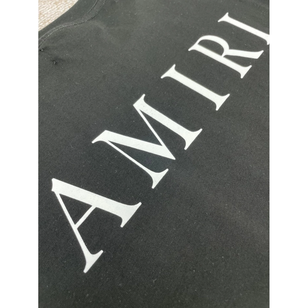 Amiri New pocket short-sleeved pocket, rear logo print T-shirt,Amiri T Shirt,Tshirt,APPAREL