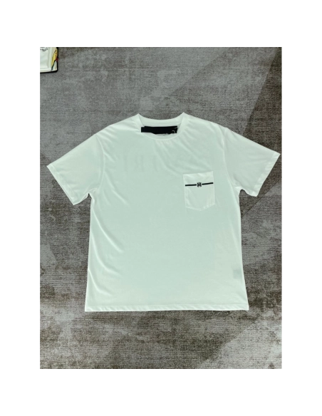 Amiri New pocket short-sleeved pocket, rear logo print T-shirt,Amiri T Shirt,Tshirt,APPAREL