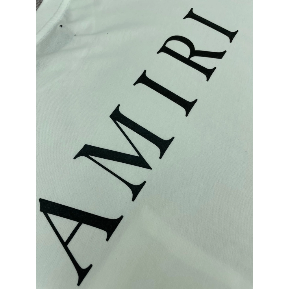 Amiri New pocket short-sleeved pocket, rear logo print T-shirt,Amiri T Shirt,Tshirt,APPAREL