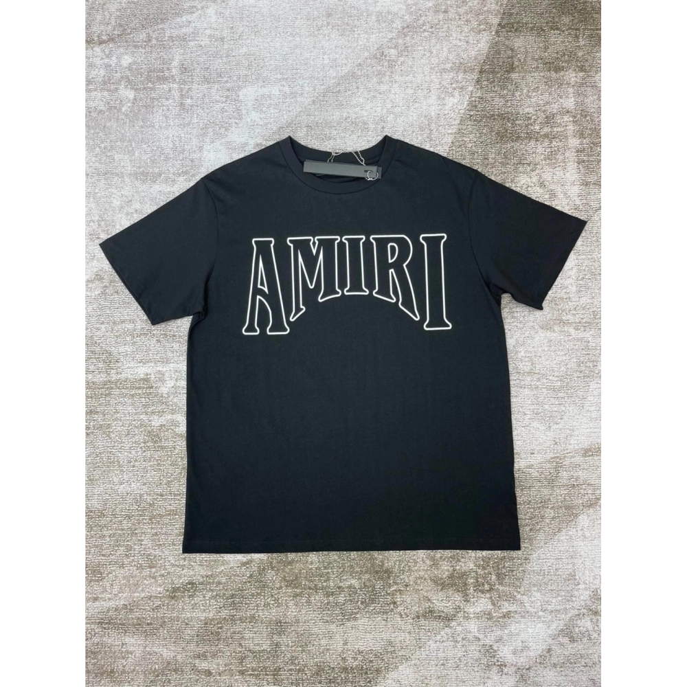 Amiri New Sun Avatar Black Short Sleeve T-shirt,Amiri T Shirt,Tshirt,APPAREL