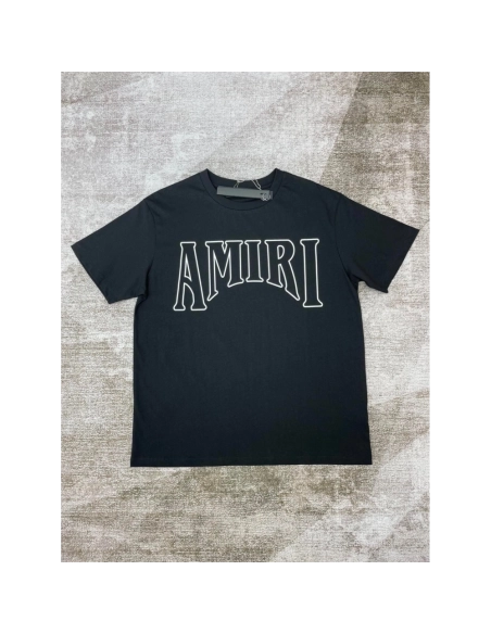 Amiri New Sun Avatar Black Short Sleeve T-shirt,Amiri T Shirt,Tshirt,APPAREL