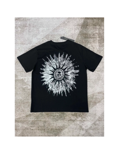 Amiri New Sun Avatar Black Short Sleeve T-shirt,Amiri T Shirt,Tshirt,APPAREL