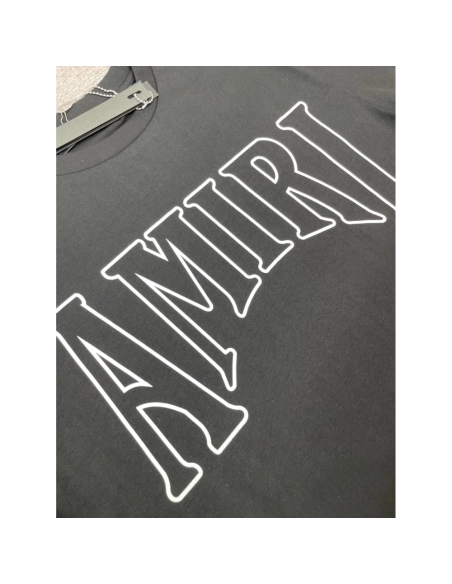 Amiri New Sun Avatar Black Short Sleeve T-shirt,Amiri T Shirt,Tshirt,APPAREL