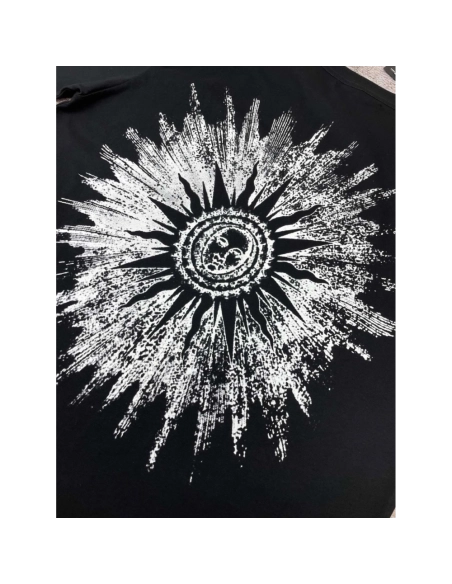 Amiri New Sun Avatar Black Short Sleeve T-shirt,Amiri T Shirt,Tshirt,APPAREL