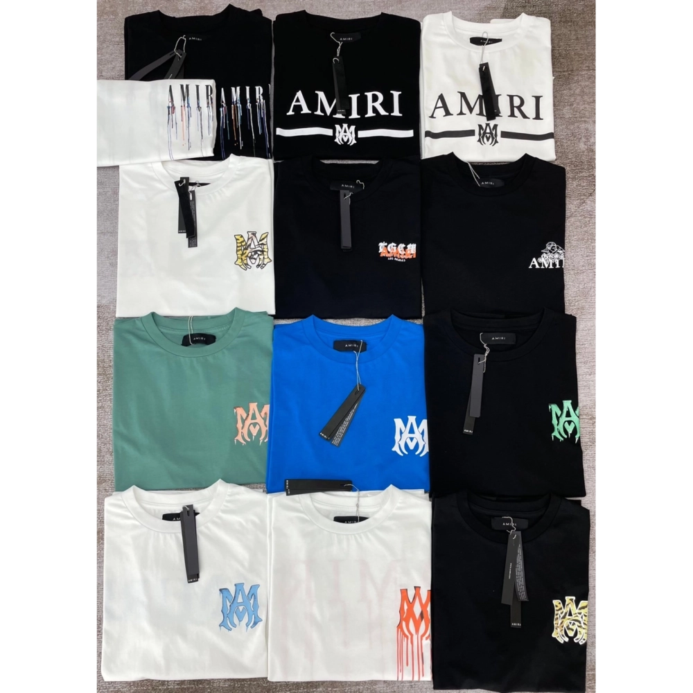 Amiri New AM Short Sleeve T-shirt,Amiri T Shirt,Tshirt,APPAREL