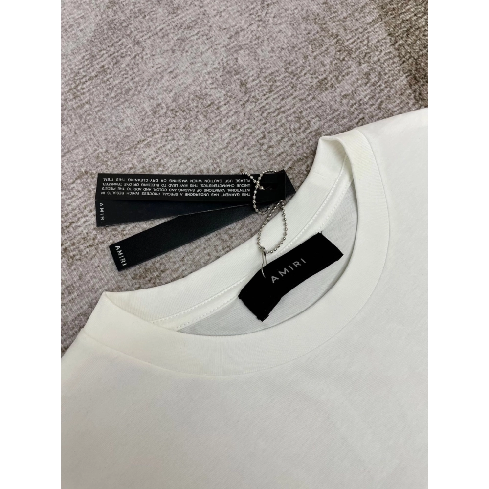 Amiri New Earth Printed Short Sleeve T-shirt,Amiri T Shirt,Tshirt,APPAREL