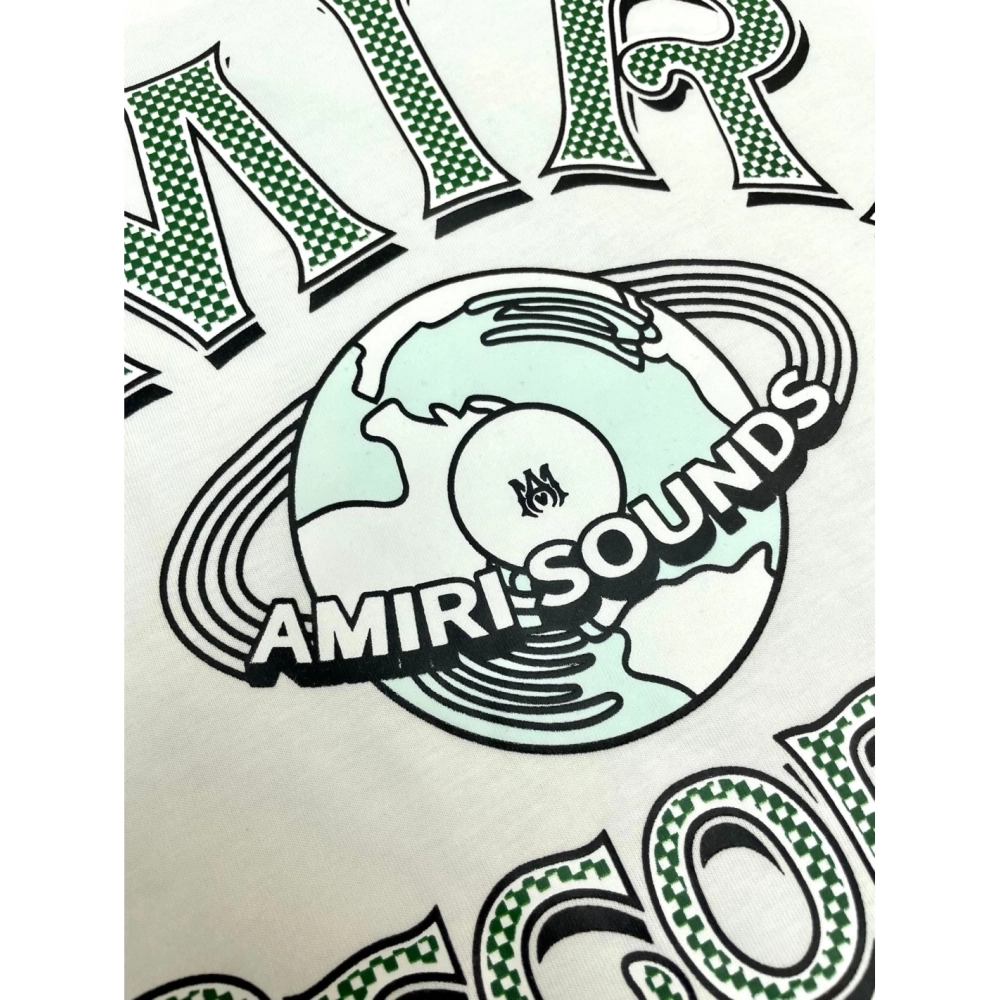 Amiri New Earth Printed Short Sleeve T-shirt,Amiri T Shirt,Tshirt,APPAREL
